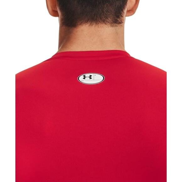 Under Armour Men's HeatGear Compression Long-Sleeve T-Shirt, Red, Size Medium - Picture 3 of 5